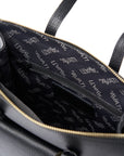 2in1 LEATHER BLACK HANDBAG