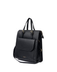 2in1 LEATHER BLACK HANDBAG