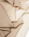 OMBRE BEIGE SCARF WITH SILK