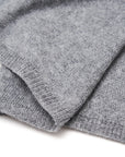 WOMEN GREY SCARF WITH CASHMERE