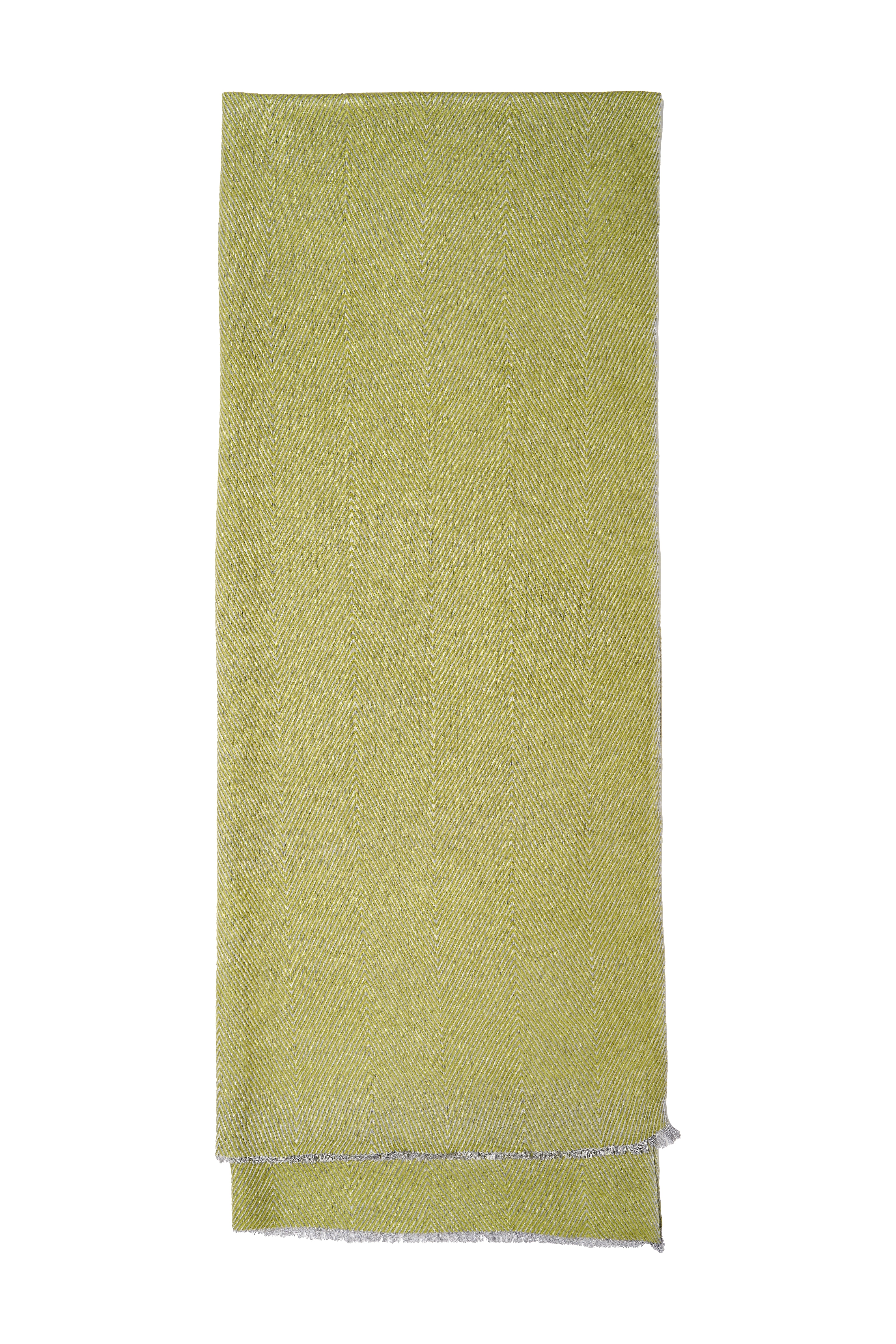 TEXTURED FABRIC OLIVE SCARF