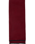 BURGUNDY SCARF WITH WOOL