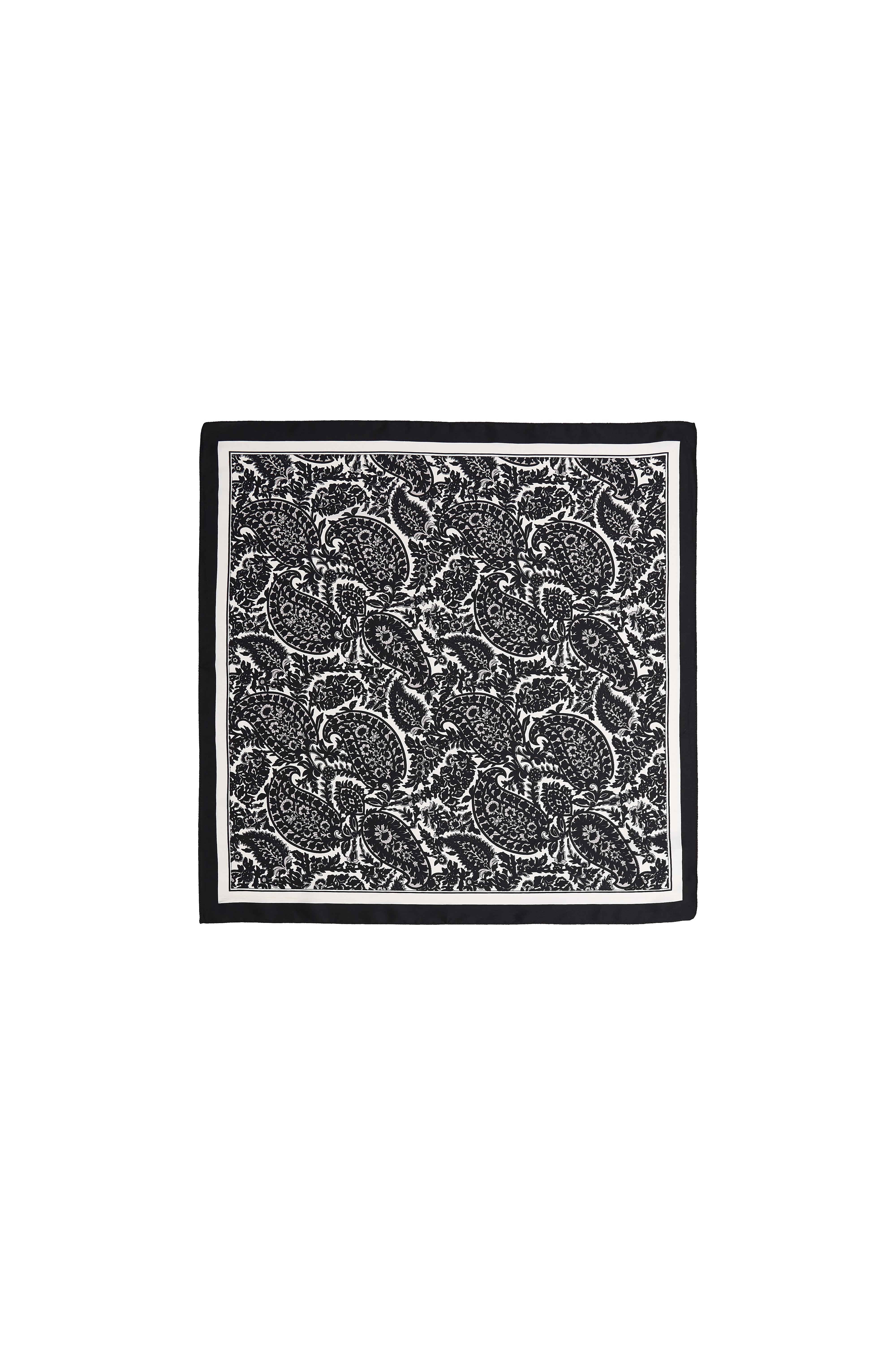 BLACK PRINTED SCARF