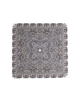 100% SILK GREY PRINTED SCARF