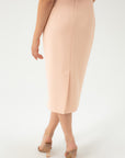 PENCIL HIGH WAIST PEACH SKIRT