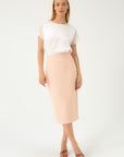 PENCIL HIGH WAIST PEACH SKIRT