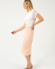 PENCIL HIGH WAIST PEACH SKIRT