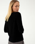 PURE WOOL BLACK SWEATER