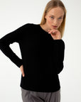 PURE WOOL BLACK SWEATER