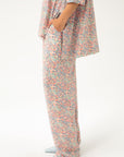 STRAIGHT VISCOSE TROUSERS WITH PRINT