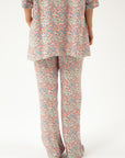 STRAIGHT VISCOSE TROUSERS WITH PRINT