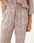 STRAIGHT VISCOSE TROUSERS WITH PRINT