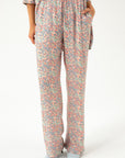 STRAIGHT VISCOSE TROUSERS WITH PRINT