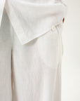 WIDE-LEG LINEN WHITE TROUSERS