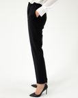 TAPERED SUIT BLACK TROUSERS