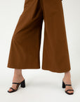 ORGANIC COTTON CULOTTES WITH DEEP PLEAT