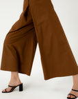 ORGANIC COTTON CULOTTES WITH DEEP PLEAT