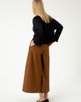 ORGANIC COTTON CULOTTES WITH DEEP PLEAT