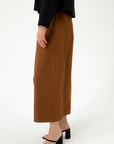 ORGANIC COTTON CULOTTES WITH DEEP PLEAT