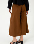 ORGANIC COTTON CULOTTES WITH DEEP PLEAT