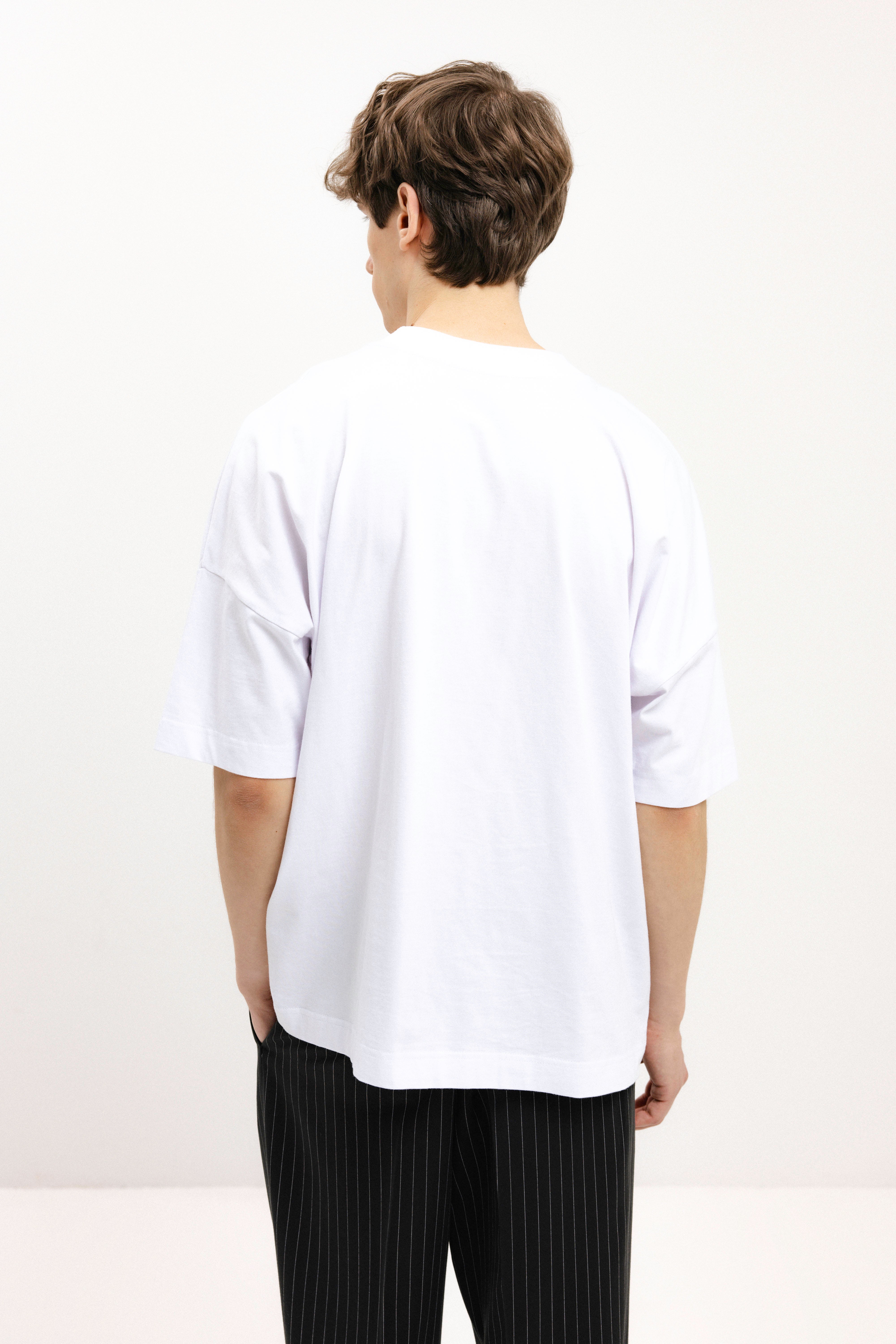 UNISEX BALTI MARŠKINĖLIAI