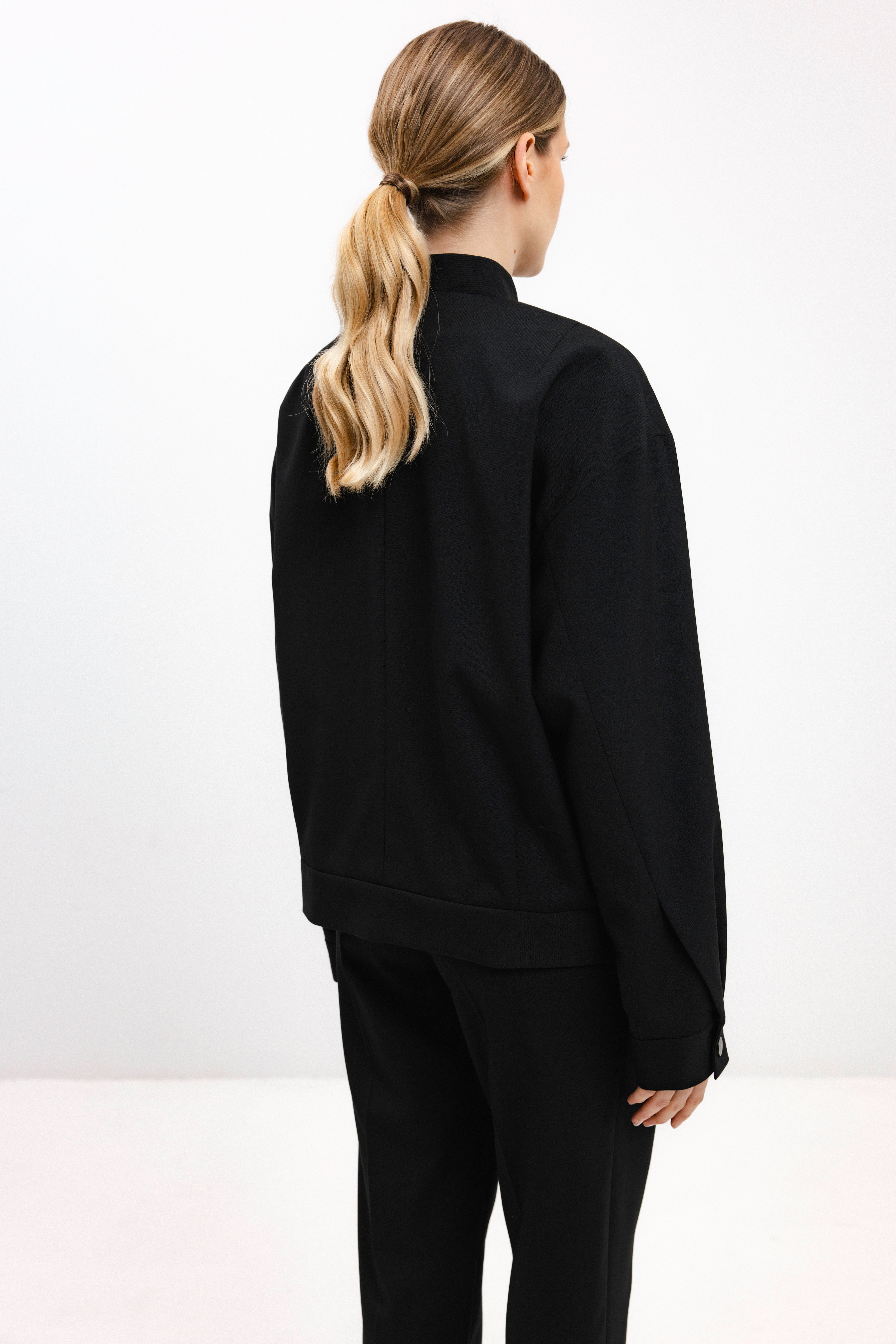 UNISEX JUODAS "BOMBER" TIPO ŠVARKAS