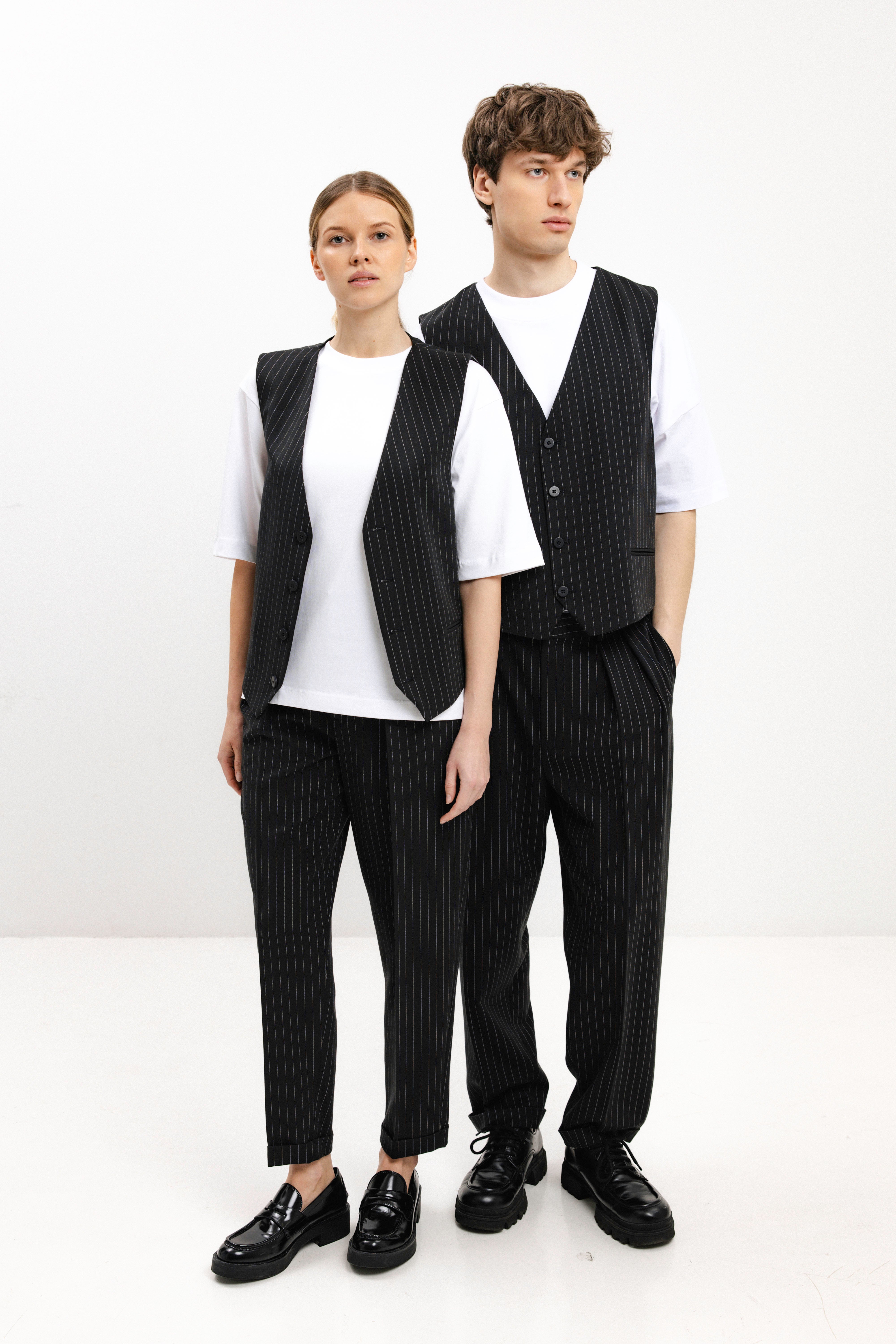 UNISEX STRIPED VEST
