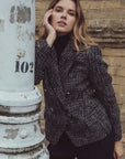 TEXTURED COTTON BLAZER