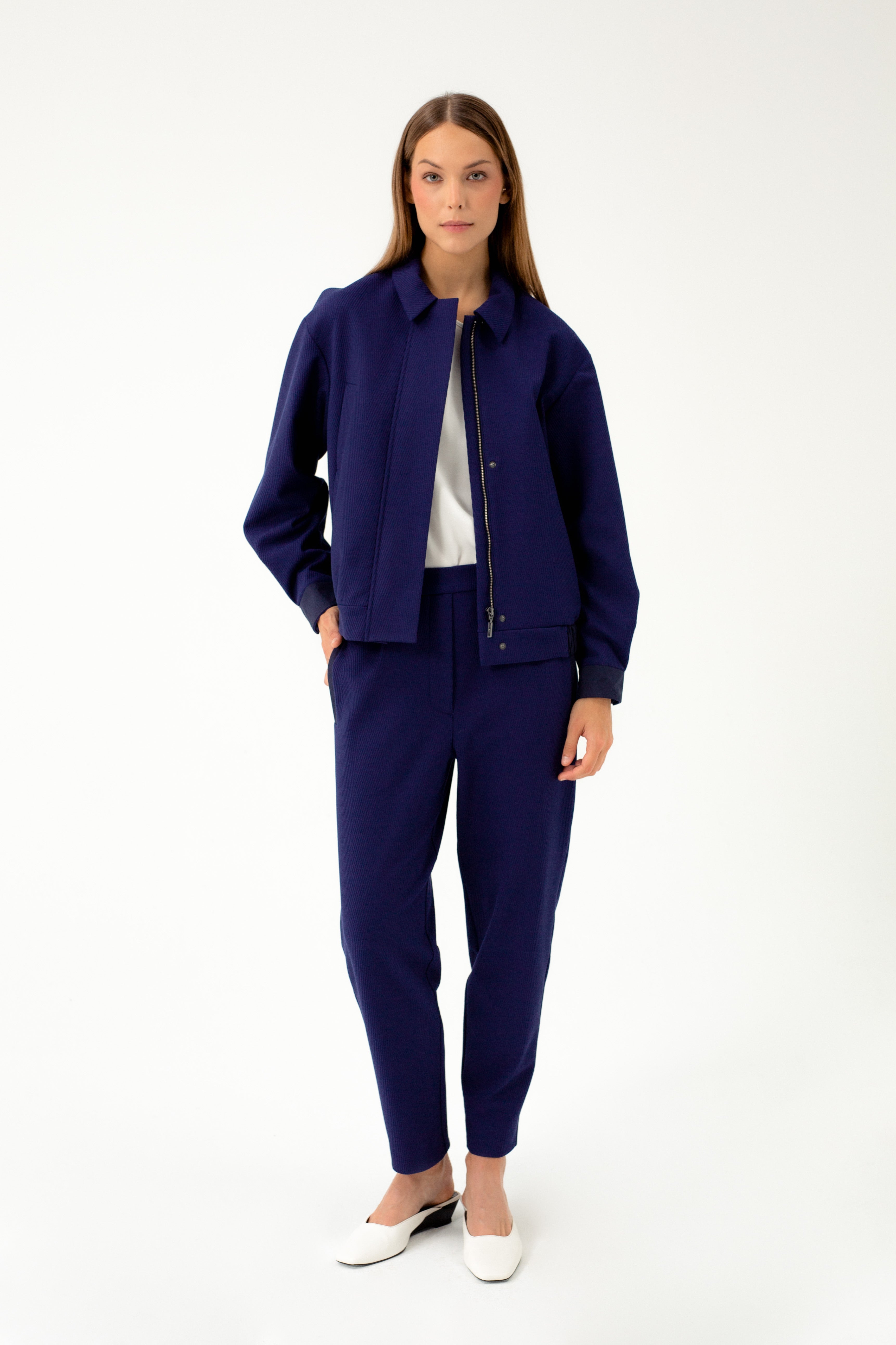 BLUE JOGGER TROUSERS