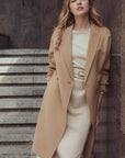 WOOL RICH CHIC COAT CAMEL