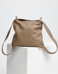 2 IN 1 HANDBAG AND BACKPACK BEIGE