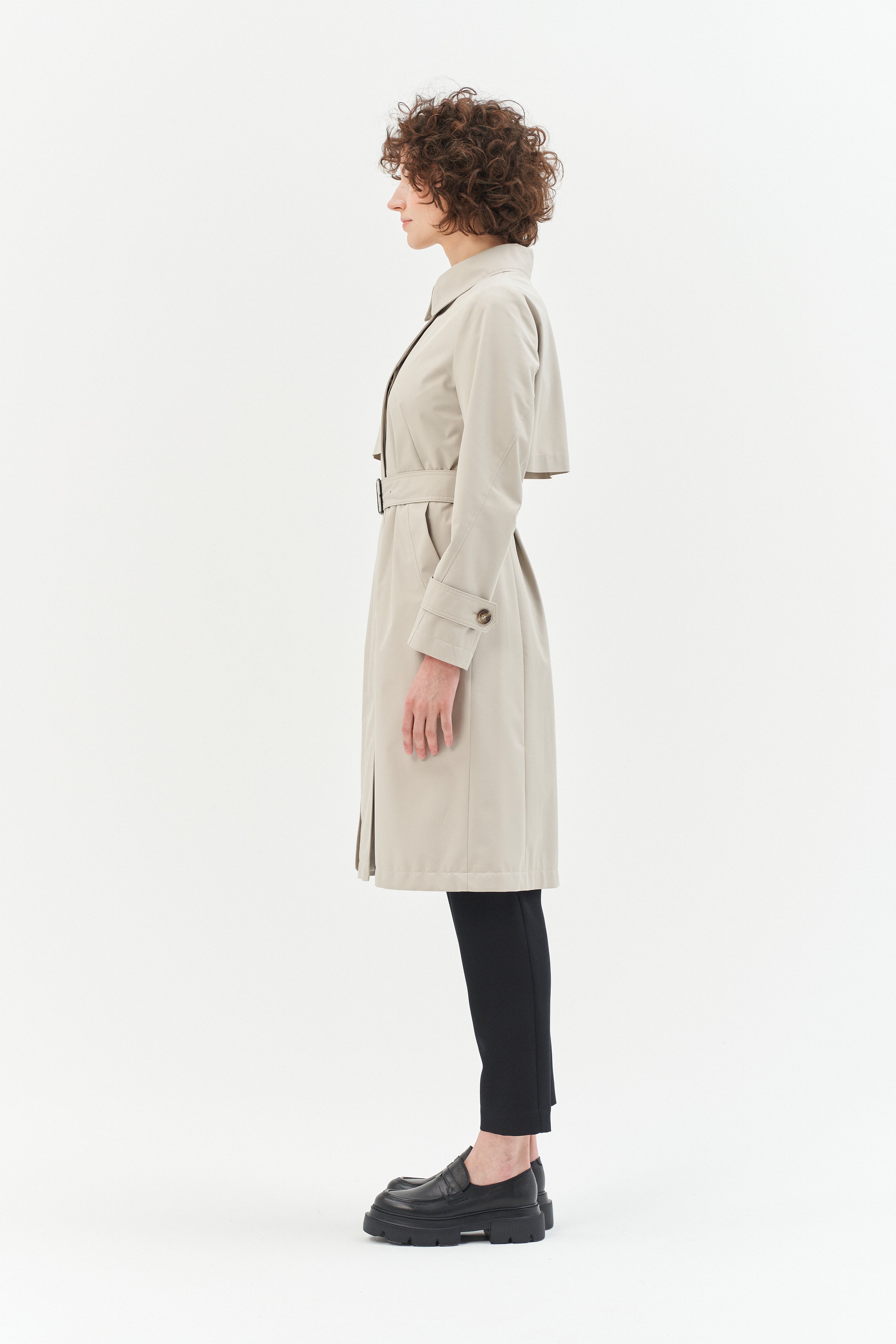 TIMELESS TRENCH COAT IN LIGHT STONE