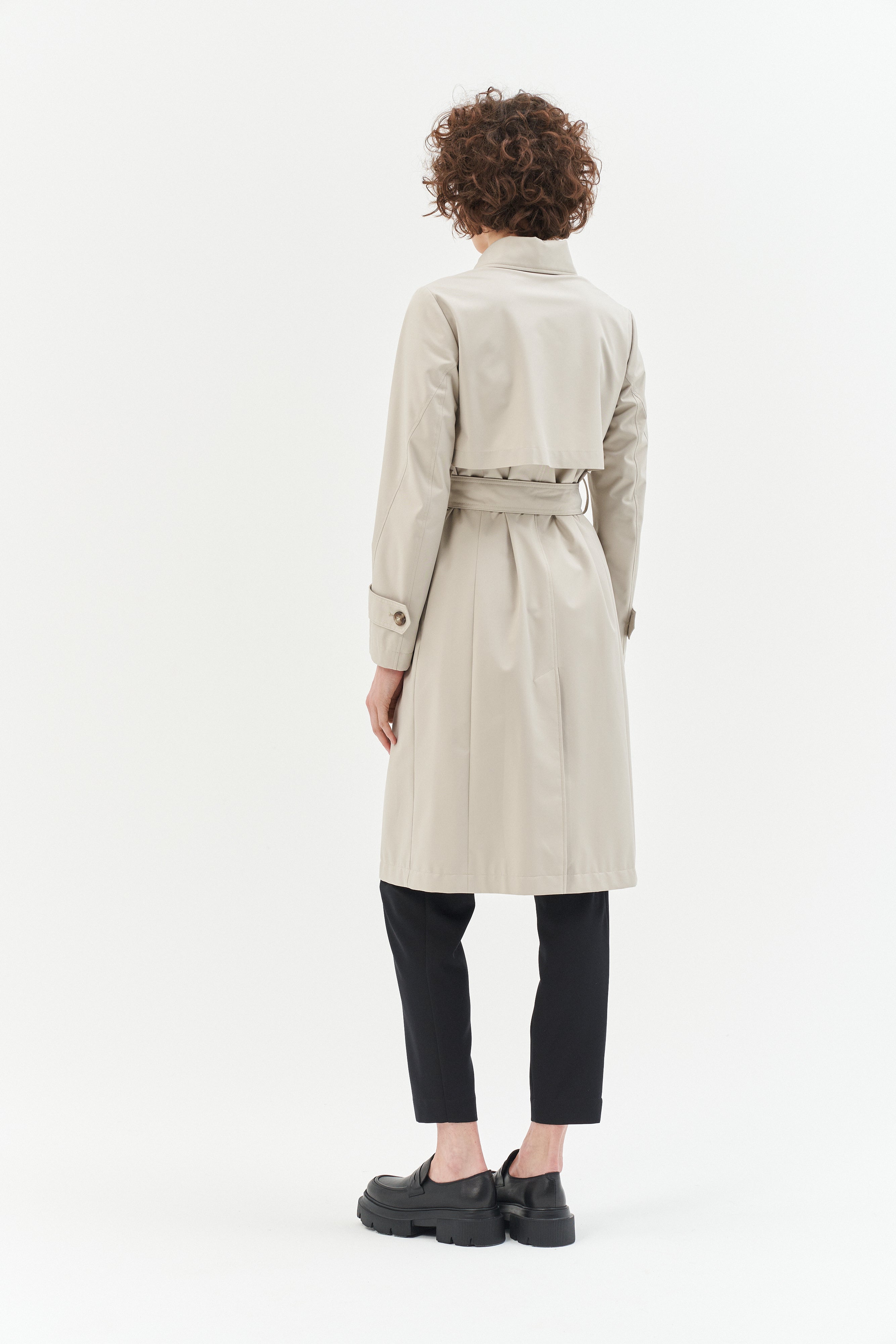 TIMELESS TRENCH COAT IN LIGHT STONE