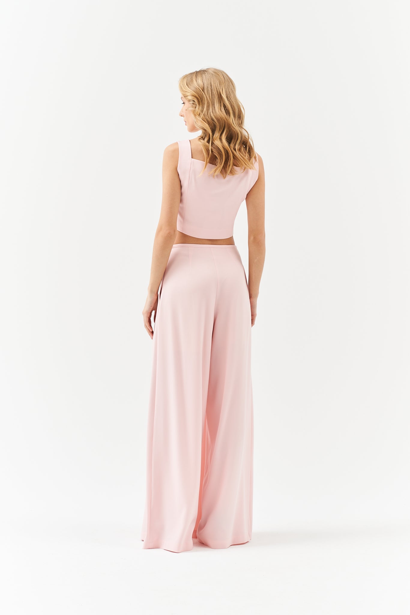 SHORT TOP IN PEACH