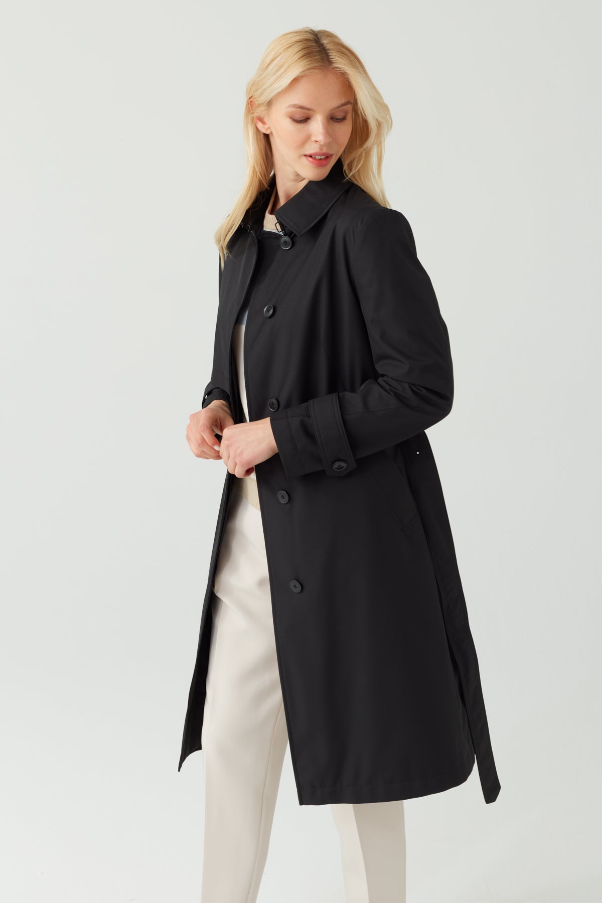 TIMELESS TRENCH COAT IN BLACK