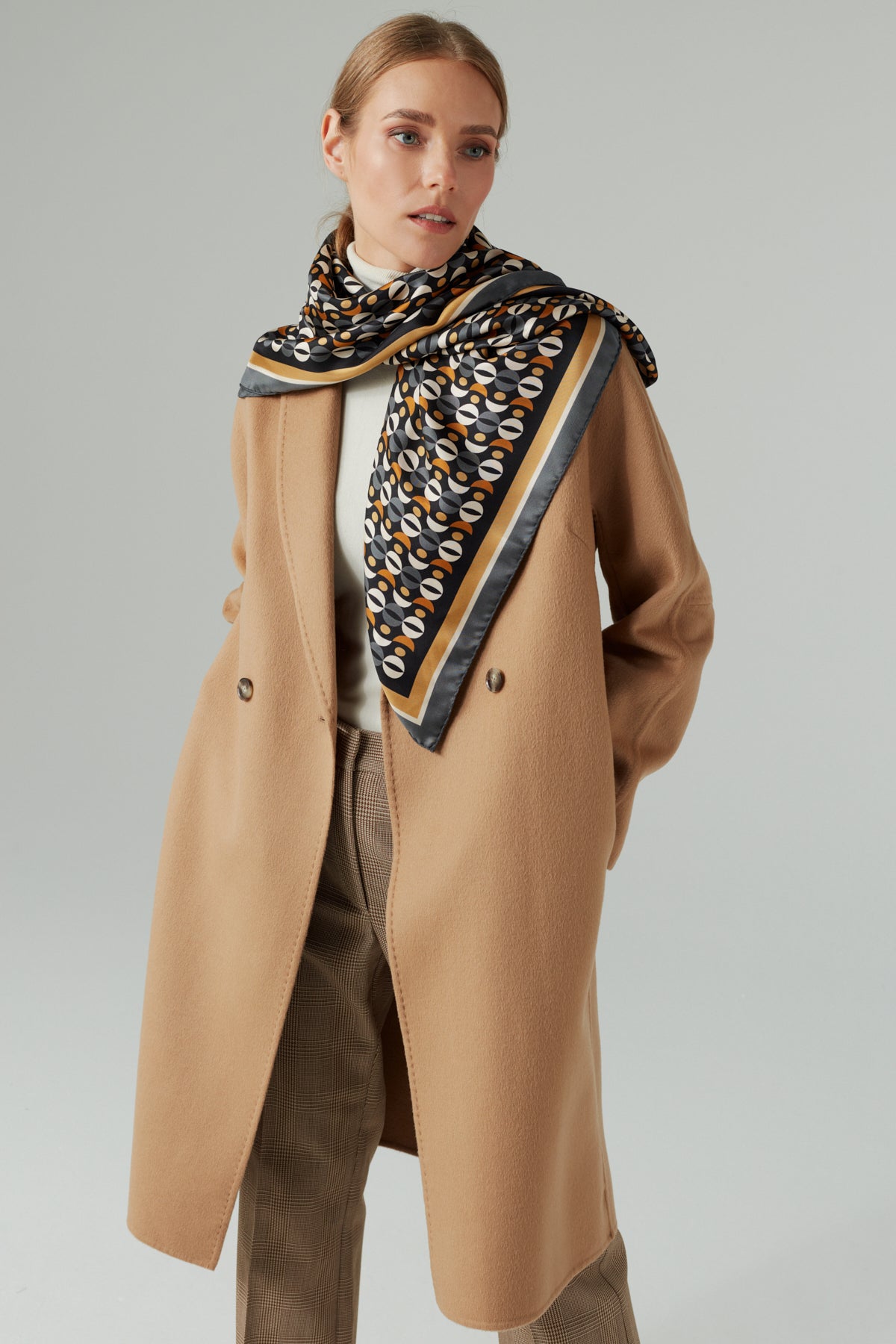 WOOL RICH CHIC COAT CAMEL