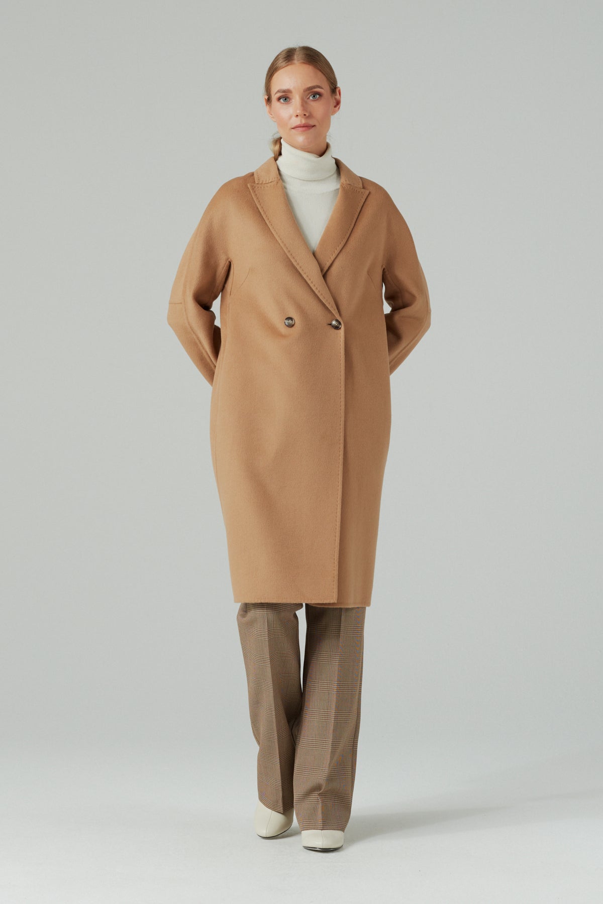 WOOL RICH CHIC COAT CAMEL