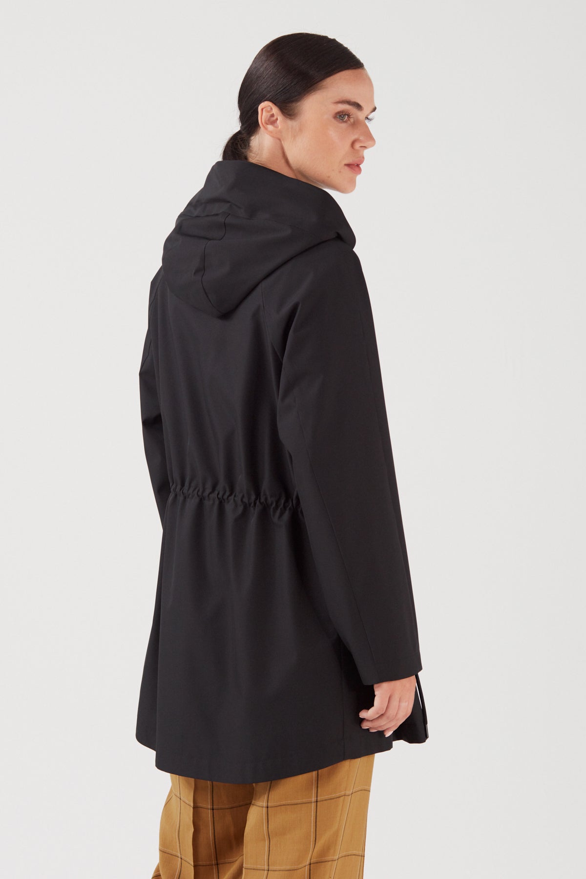 HOODED RAINCOAT BLACK