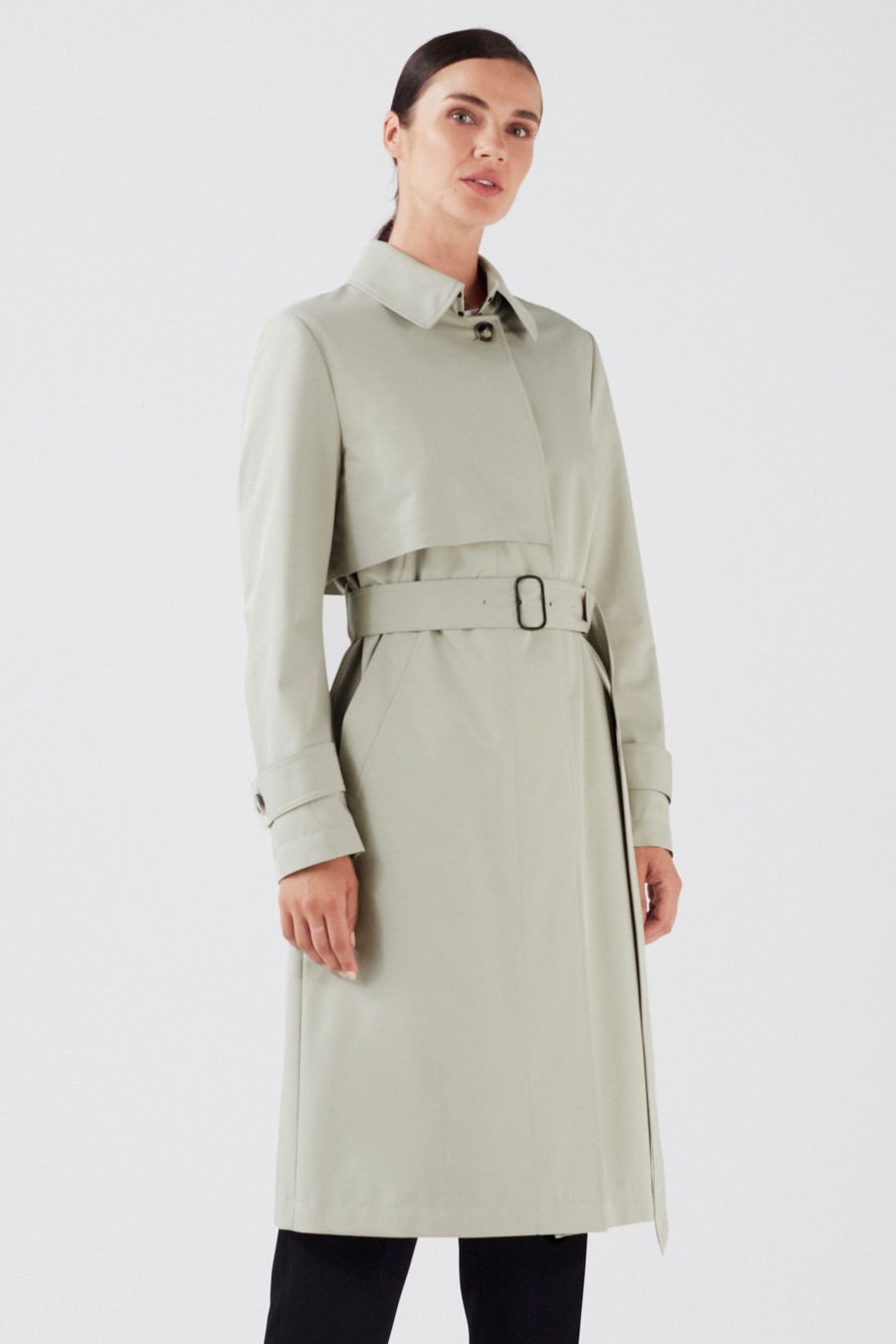 TIMELESS TRENCH COAT IN LIGHT STONE