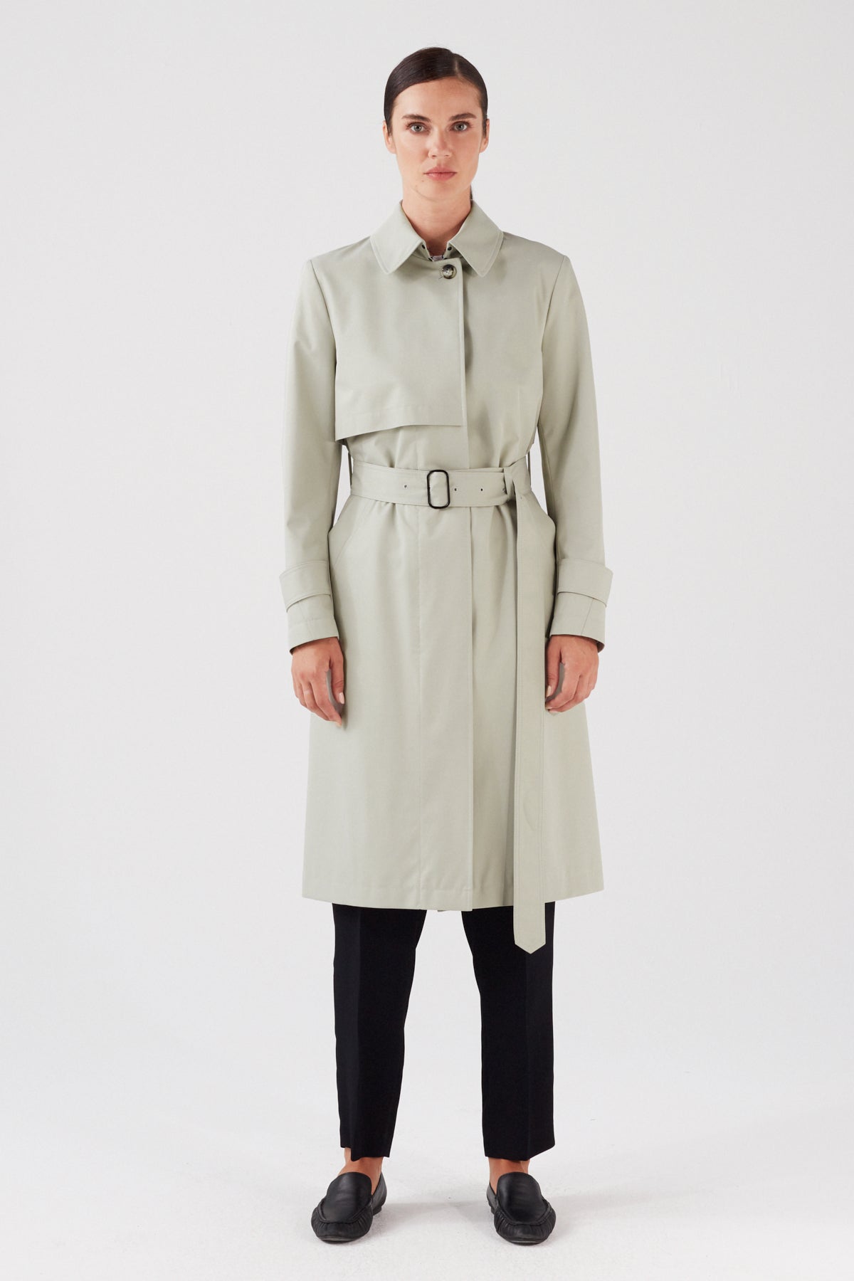 TIMELESS TRENCH COAT IN LIGHT STONE