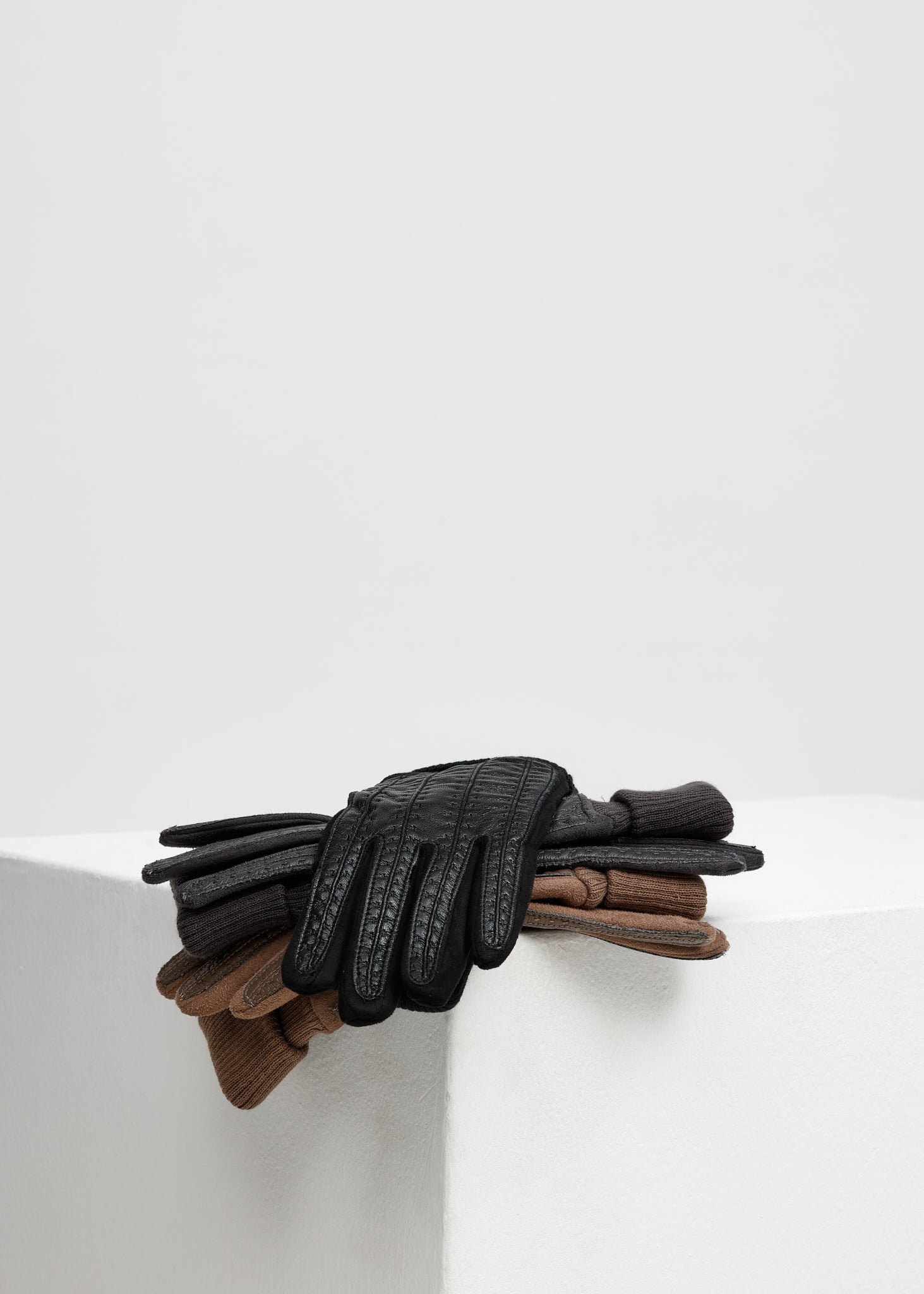 ECO LEATHER GLOVES BLACK