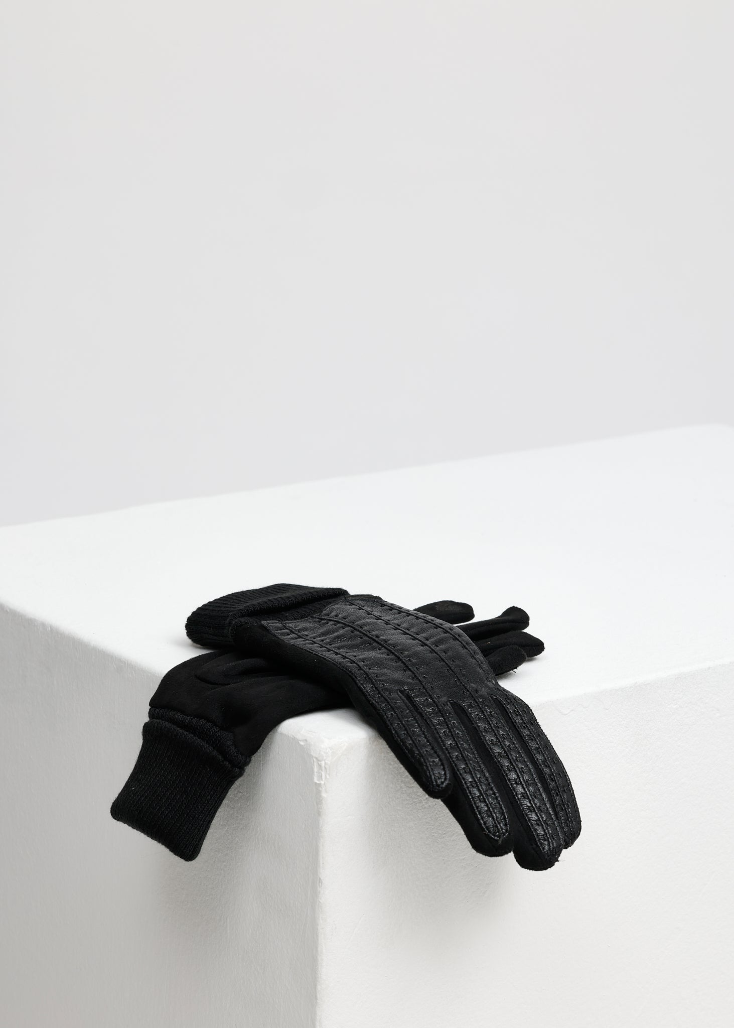 ECO LEATHER GLOVES BLACK