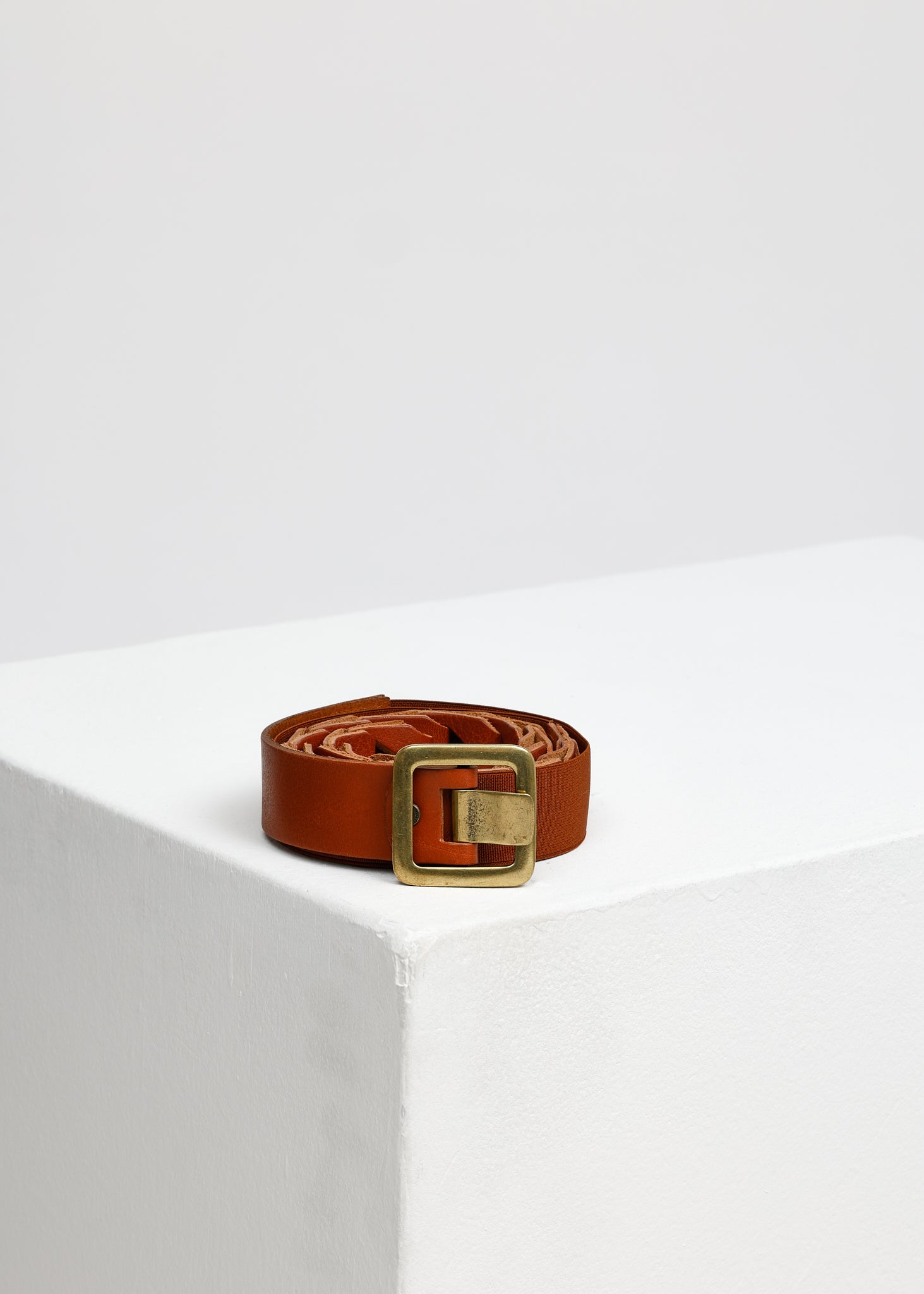 LEATHER BELT HAZEL