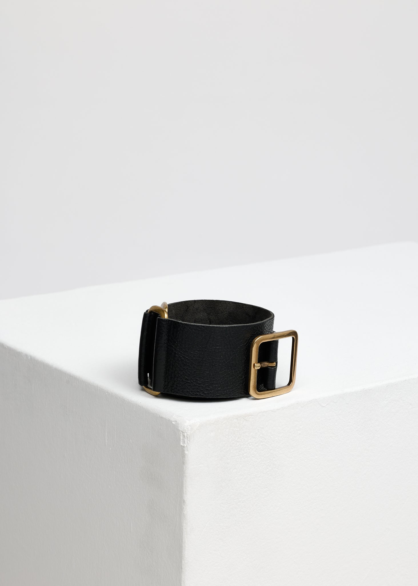 BELT WITH SQUARE BUCKLE BLACK