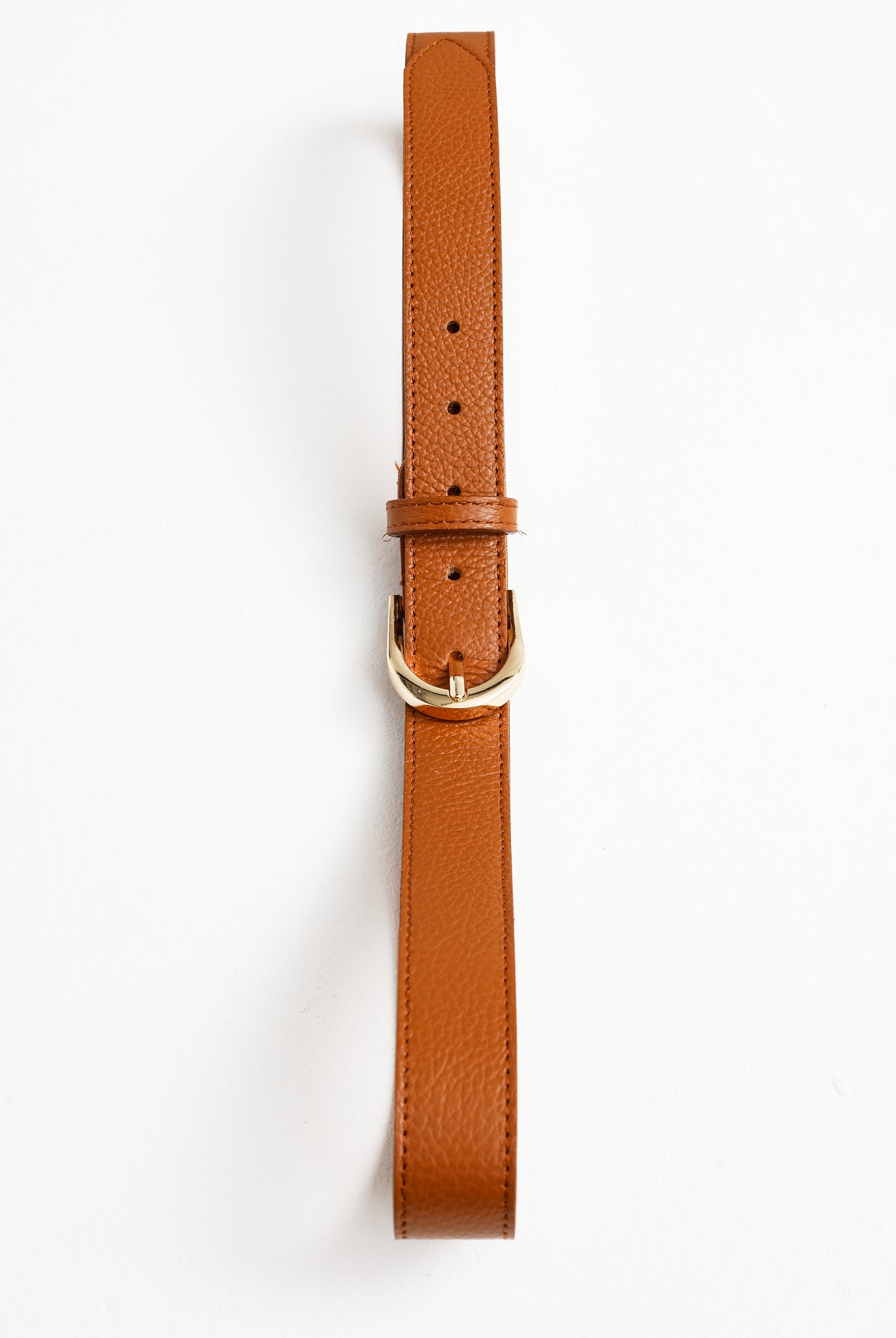 BELT WITH ROUND BUCKLE HAZEL