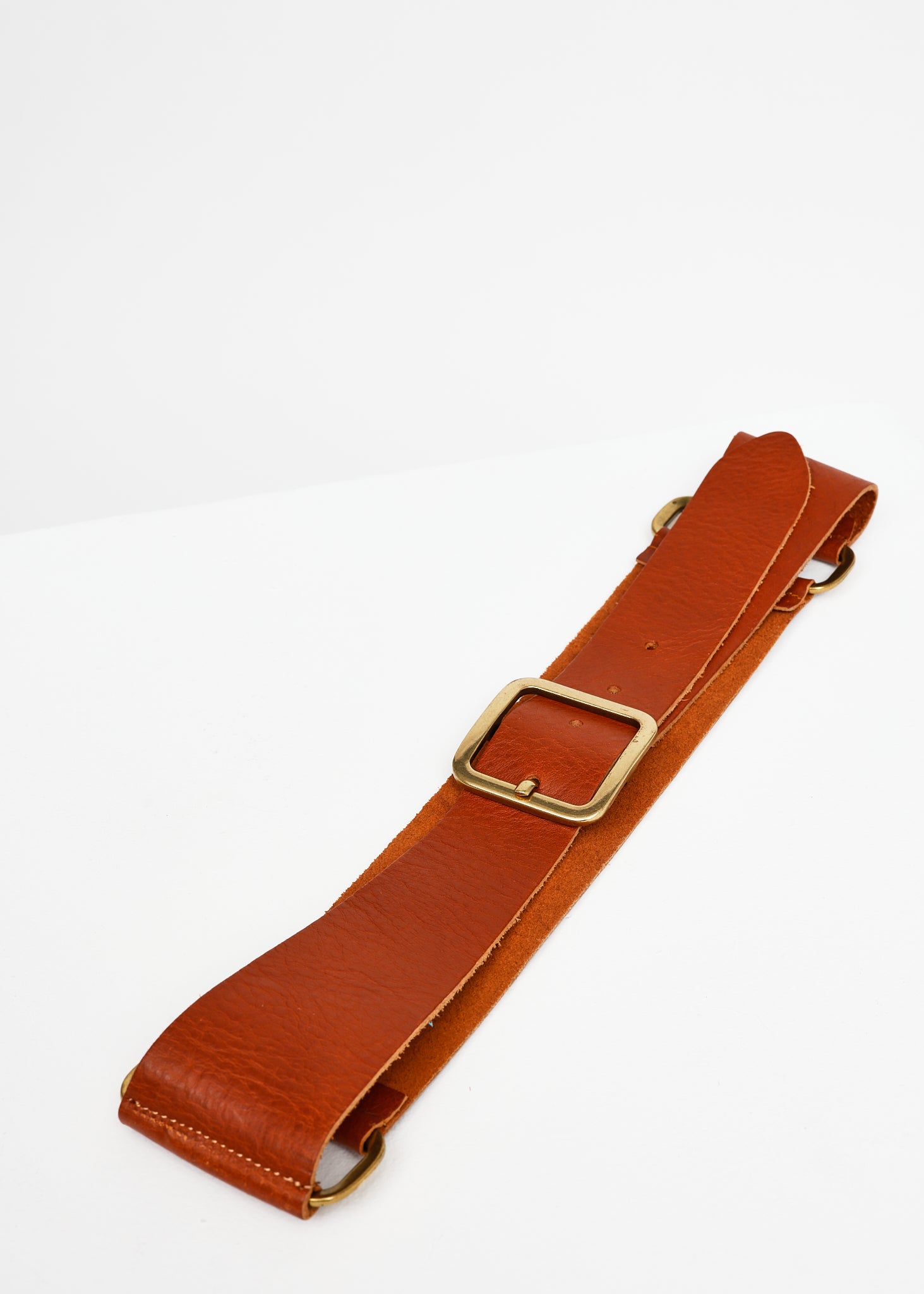 BELT WITH SQUERE BUCKLE RUST