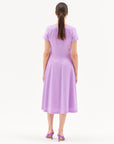SHORT SLEEVE DRESS IN LILAC