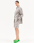 PURE LINEN SHORTS IN GREY