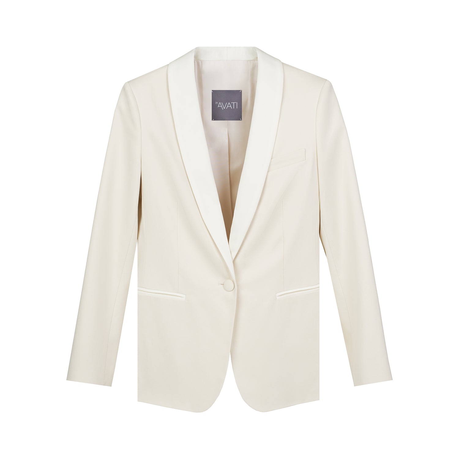 SINGLE-BREASTED MILK JACKET