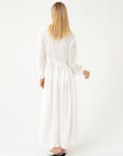 TRANSLUCENT MAXI WHITE DRESS